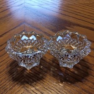 Crystal candleholders